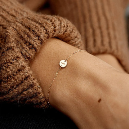 Personalized Initial Minimal Bracelet