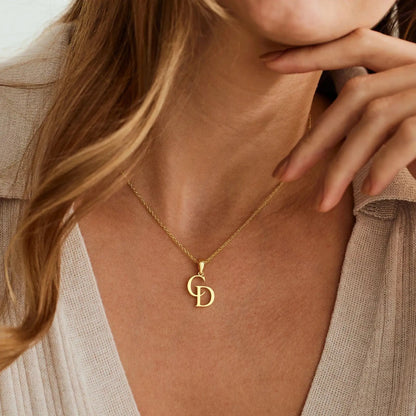 Personalized Dual Initial Necklace