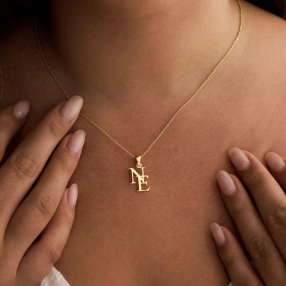 Personalized Dual Initial Necklace